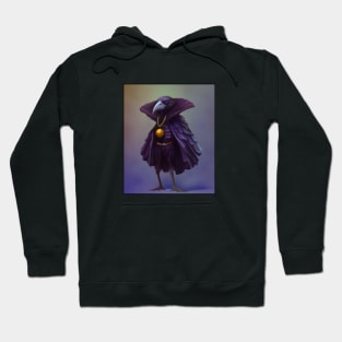 Raven in a Halloween costume Hoodie